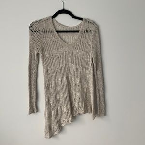 Eileen Fisher Asymmetrical Crochet Cover Up